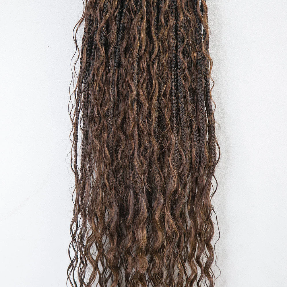EAYON #T1B/4 Color Crochet Boho Box Braids 24 Inch - Image 7