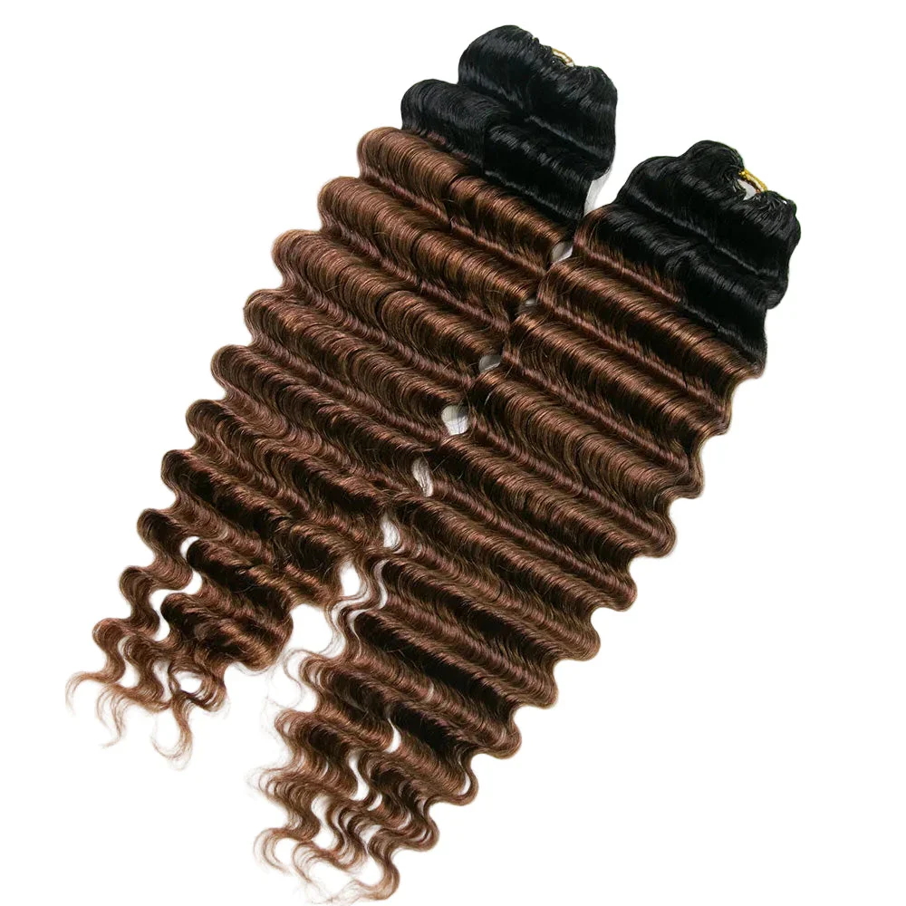 T1B/30 Deep Wave Crochet Human Hair Extensions - Image 11