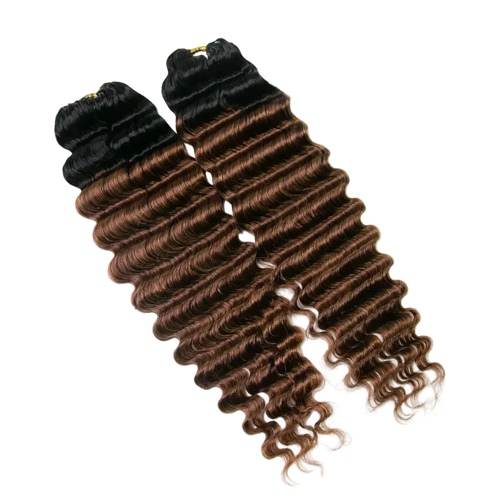 T1B/30 Deep Wave Crochet Human Hair Extensions - Image 12