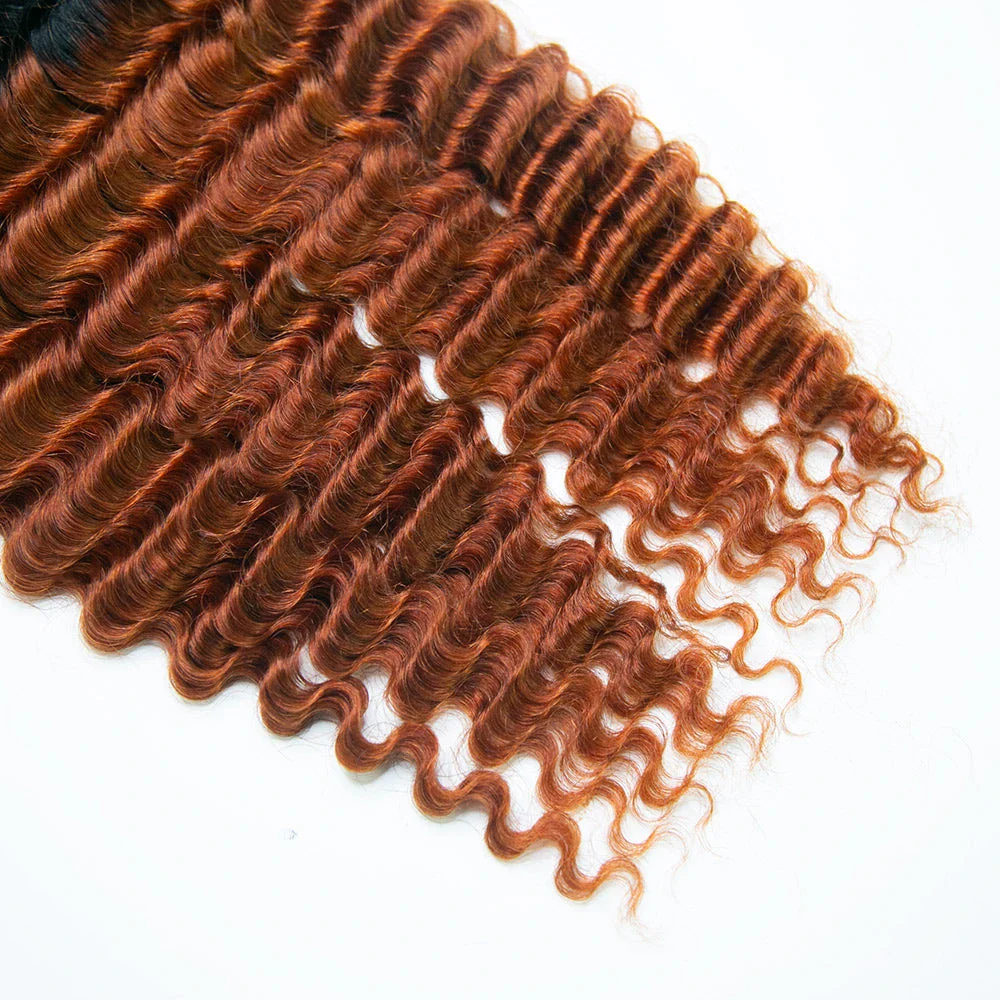 T1B/350 Deep Wave Crochet Human Hair Extensions - Image 5