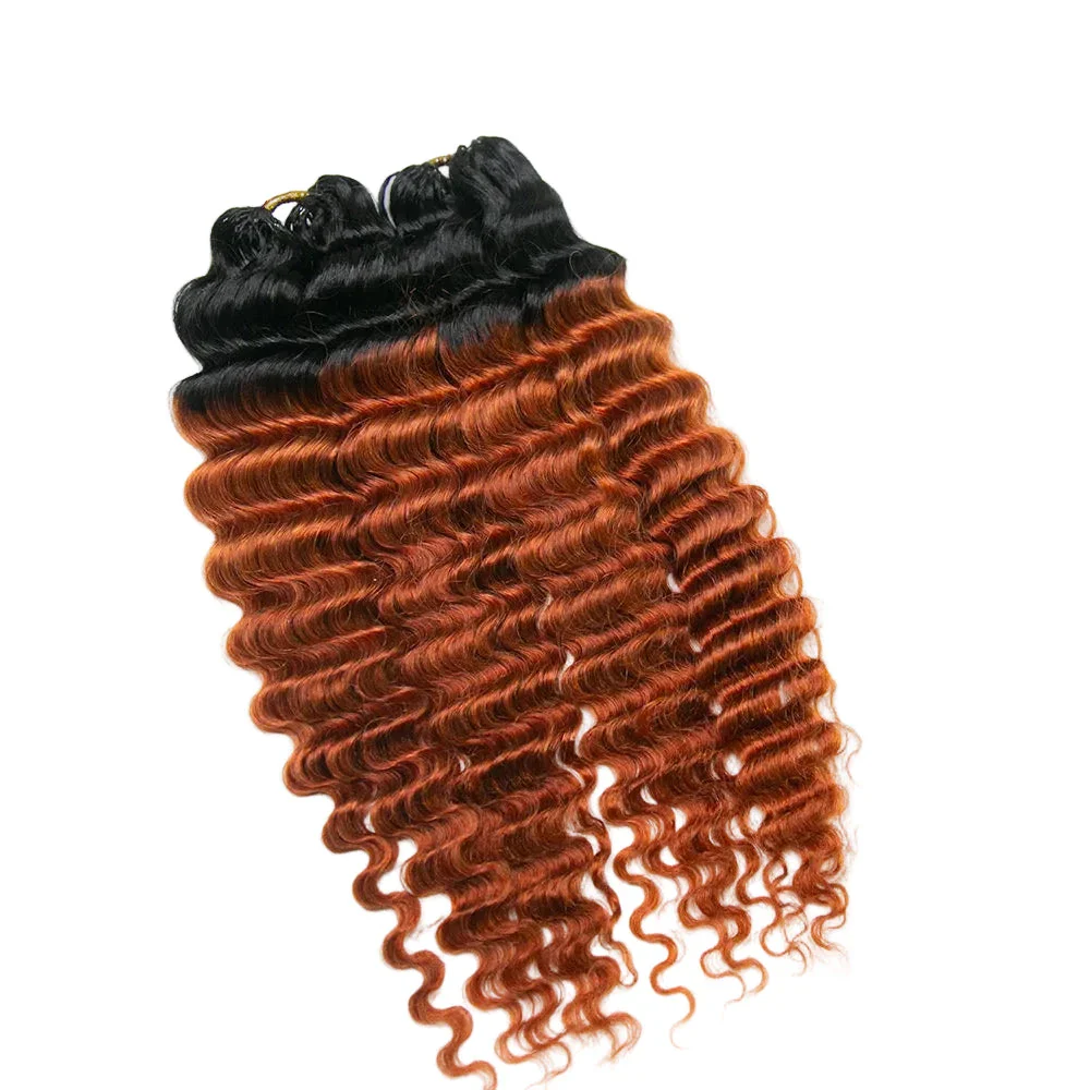 T1B/350 Deep Wave Crochet Human Hair Extensions - Image 6