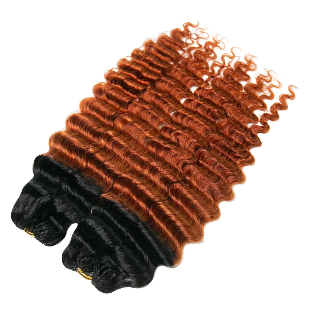 T1B/350 Deep Wave Crochet Human Hair Extensions - Image 7