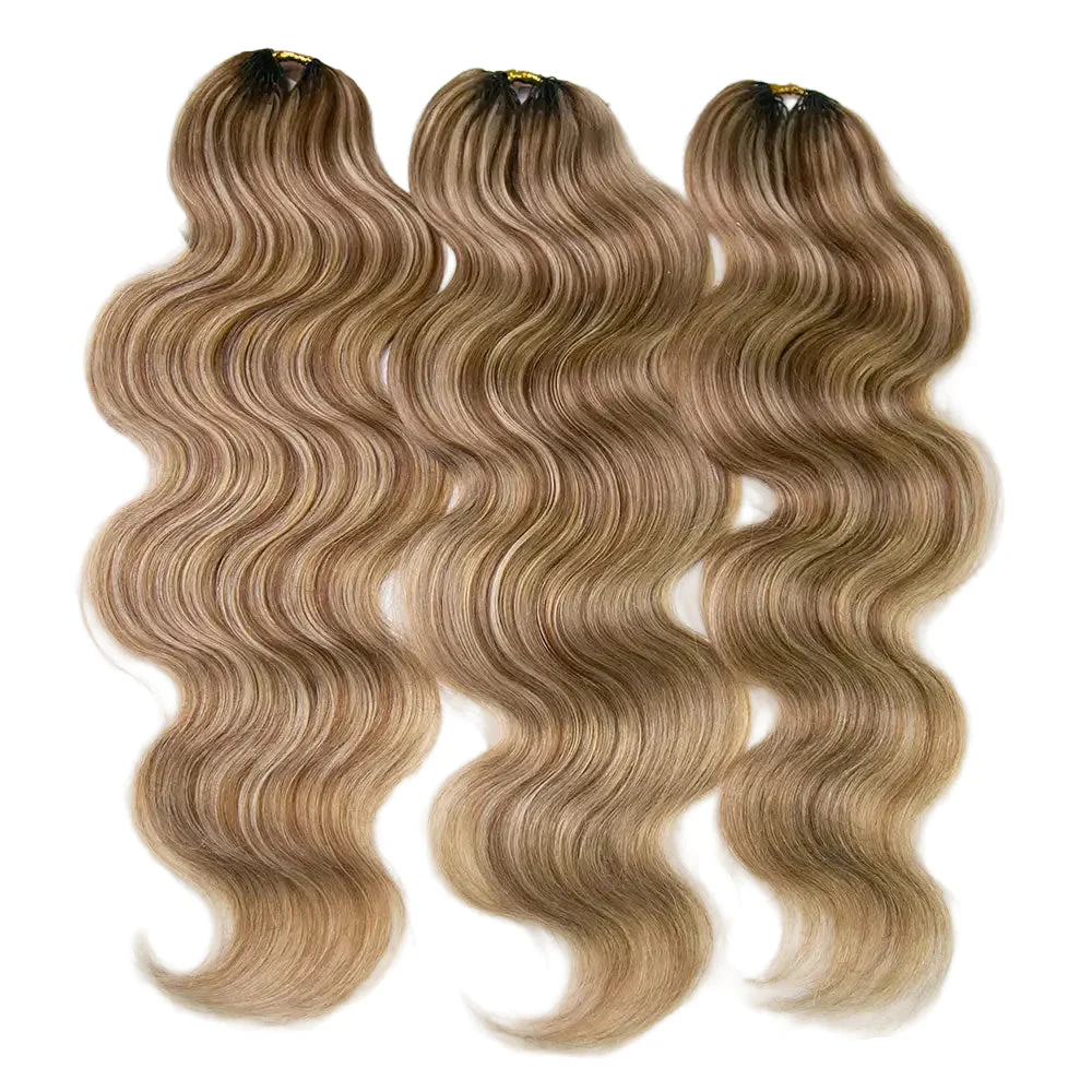 27/30/613 Blonde Body Wave Crochet Human Hair - Image 5