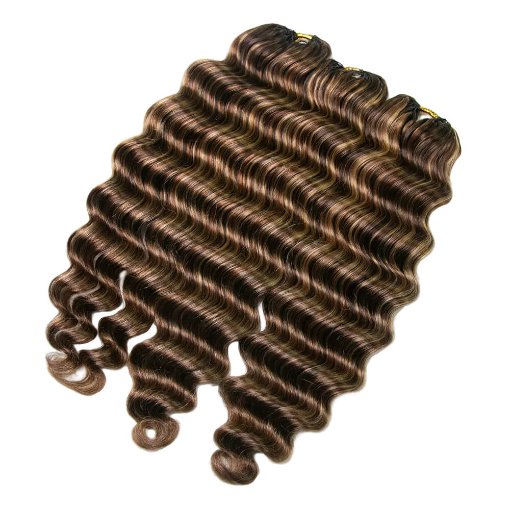 4/27/30 Blonde Loose Deep Wave Crochet Human Hair - Image 8