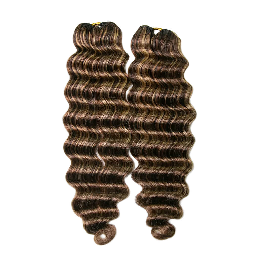 4/27/30 Blonde Loose Deep Wave Crochet Human Hair - Image 9