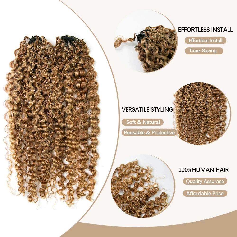 D27/30 Blonde Water Deep Wave Crochet Human Hair - Image 3