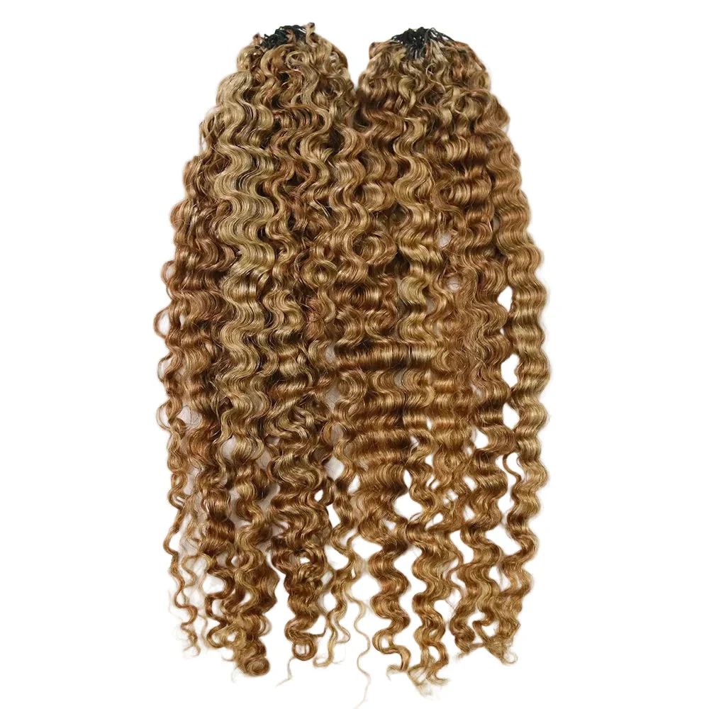 D27/30 Blonde Water Deep Wave Crochet Human Hair - Image 6