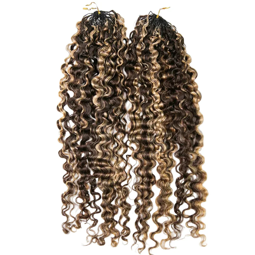 D4/27 Blonde Water Deep Wave Crochet Human Hair - Image 7