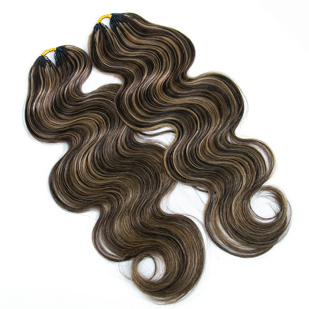 D4/27 Blonde Body Wave Crochet Human Hair - Image 7