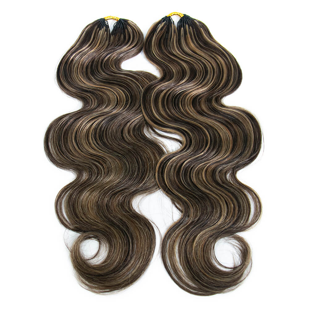 D4/27 Blonde Body Wave Crochet Human Hair - Image 8