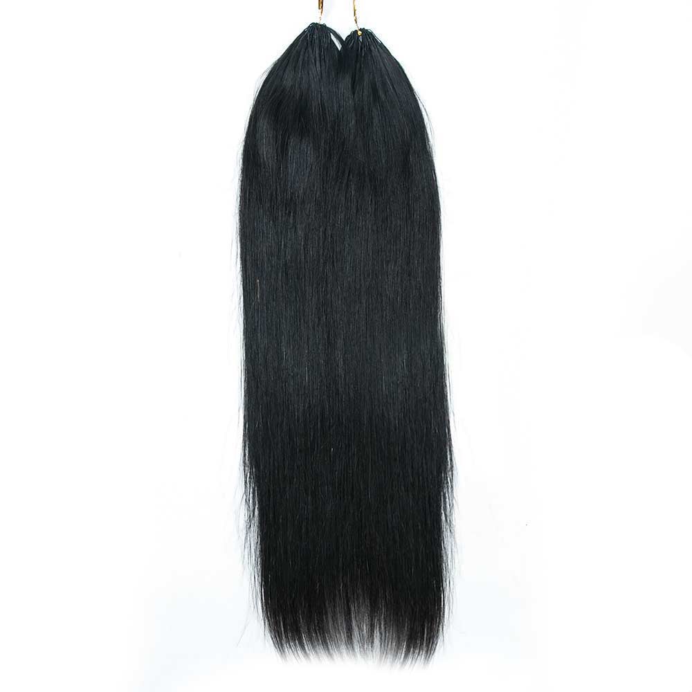 Silk Straight Crochet Human Hair Extensions