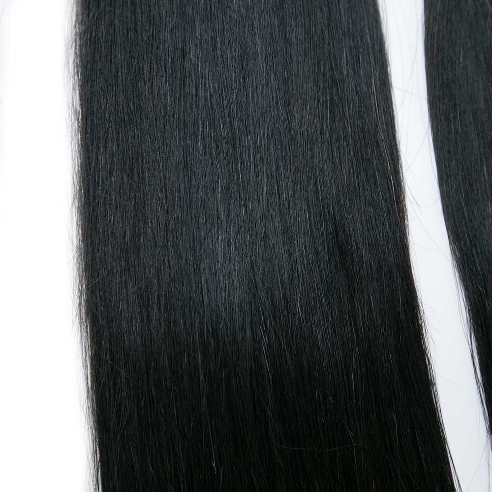 Silk Straight Crochet Human Hair Extensions - Image 7