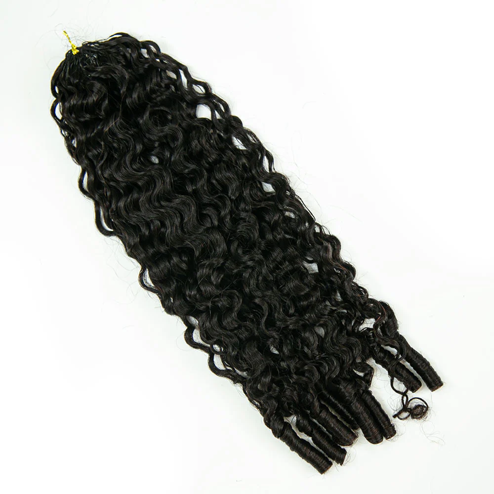 Water Burmese Curly Crochet Human Hair - Image 18