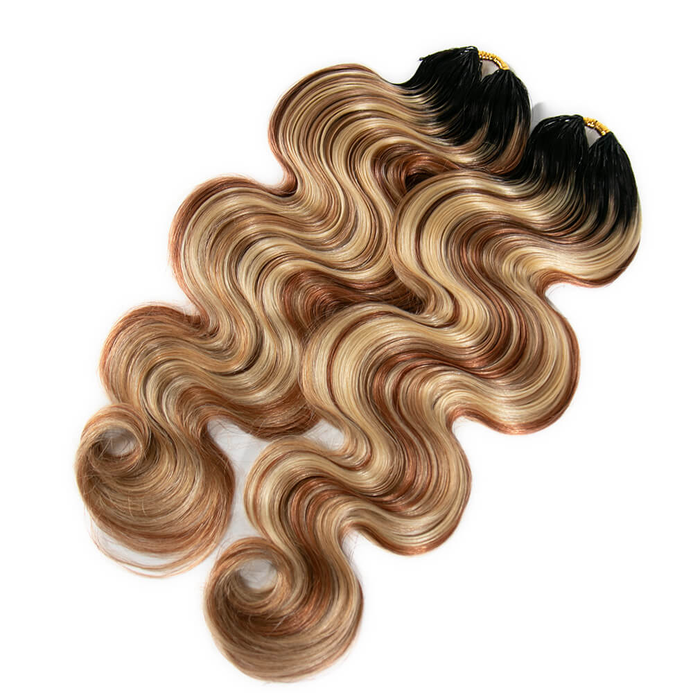 T1B/27/30/613 Blonde Body Wave Crochet Human Hair - Image 9