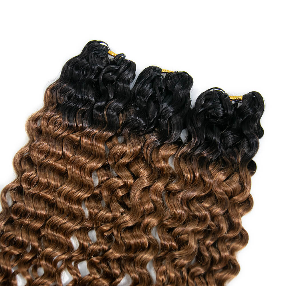 T1B/30 Water Wave Crochet Human Hair Extensions - Image 4