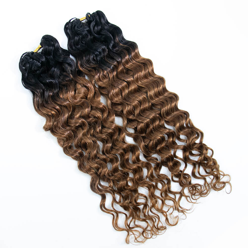 T1B/30 Water Wave Crochet Human Hair Extensions - Image 6