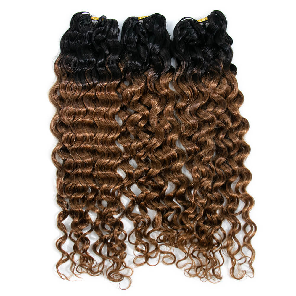 T1B/30 Water Wave Crochet Human Hair Extensions - Image 7