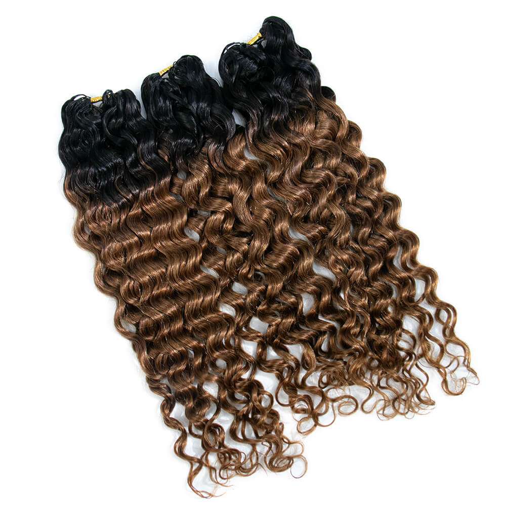 T1B/30 Water Wave Crochet Human Hair Extensions - Image 8