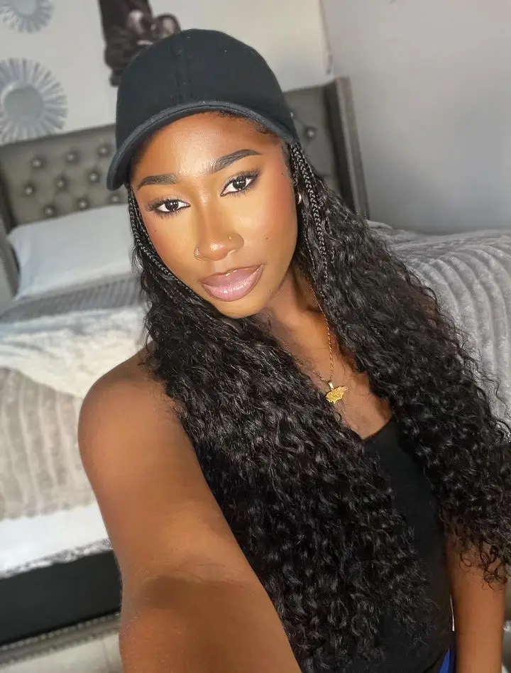 Grab & Go Boho Style Braids Cap Hat Wig - Image 5