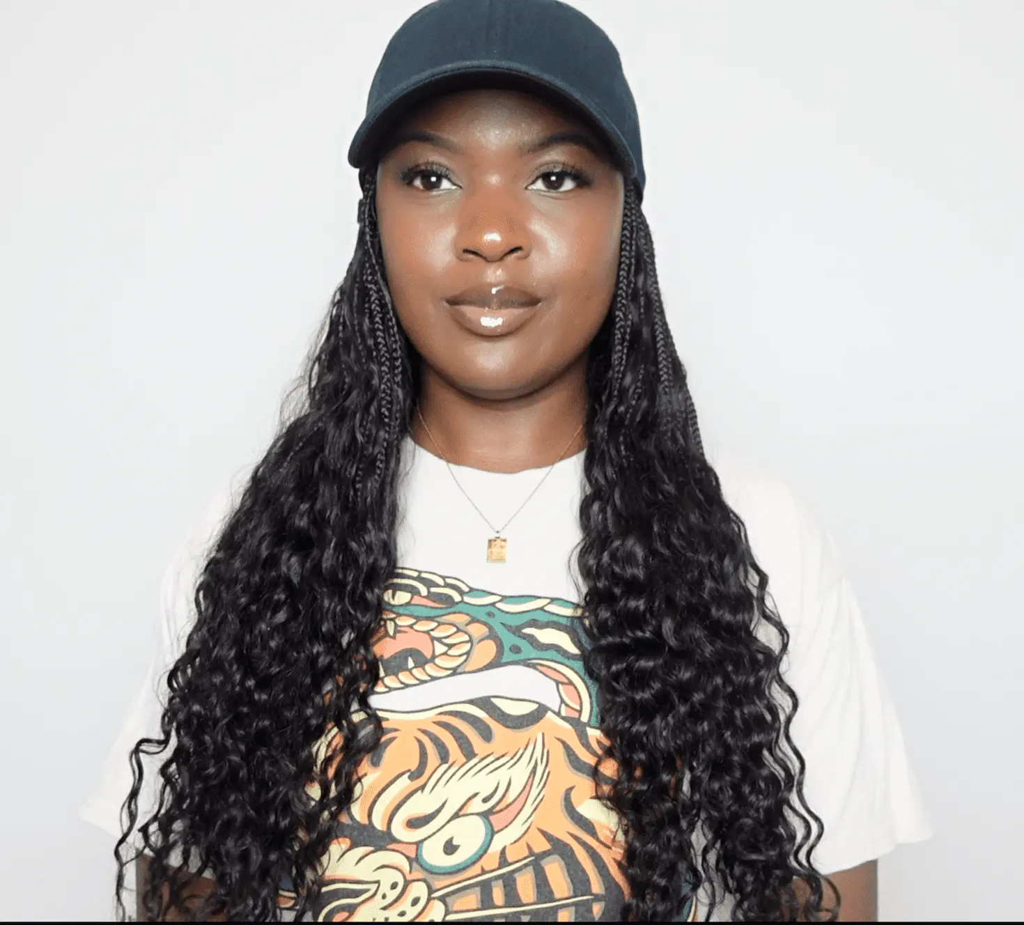 Grab & Go Boho Style Braids Cap Hat Wig - Image 7