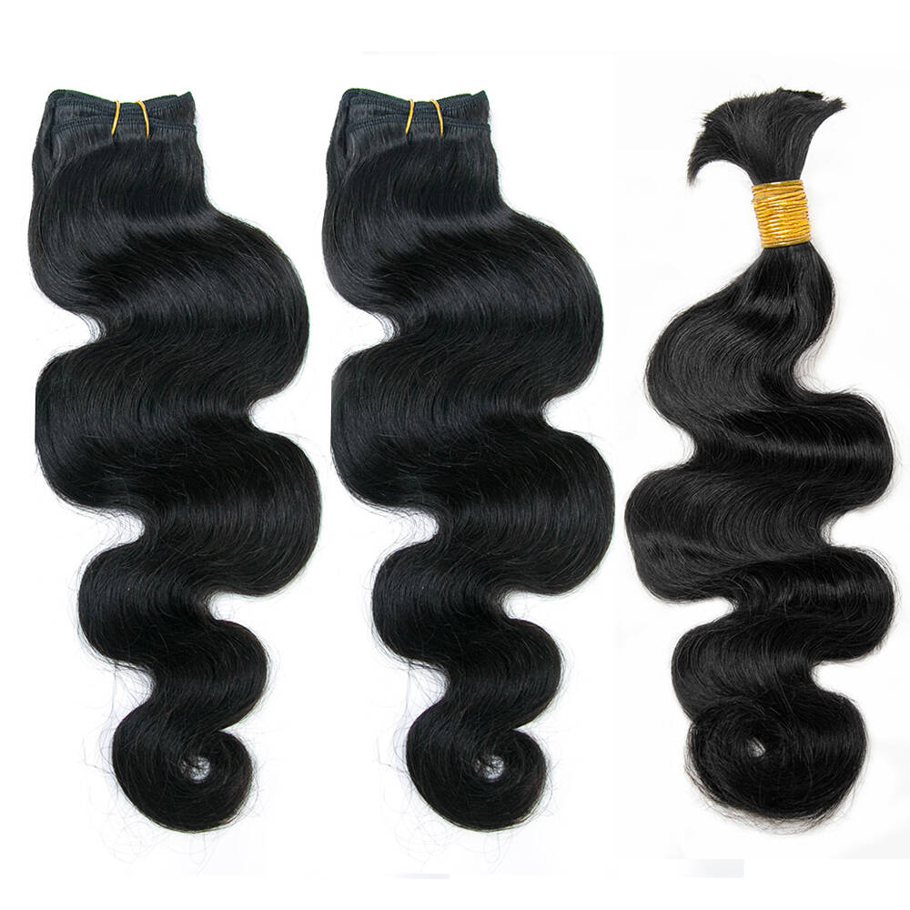 Half Boho Braids Half Sew-In Body Wave Natural Color
