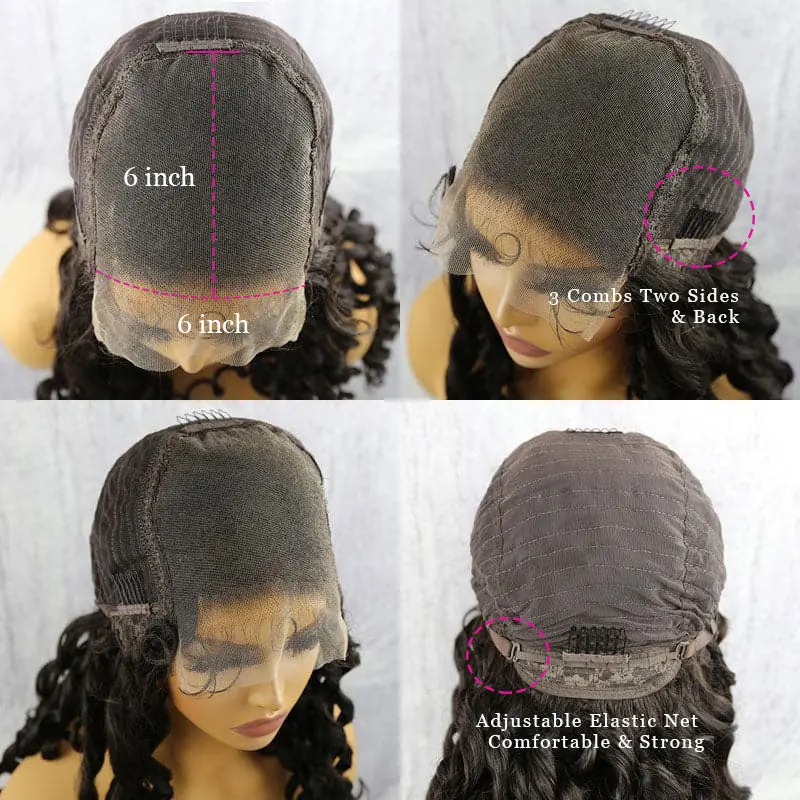 HD Clearly Lace 6x6 Lace Loose Wave Closure Wig HDDW66-3 - Image 4