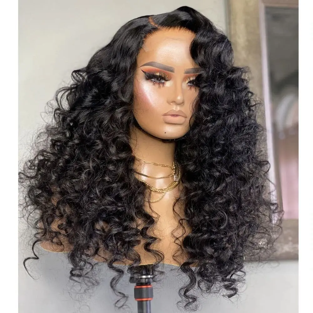 HD Lace Wand Curly 5x5 Lace Closure Wig  HDWC - Image 3