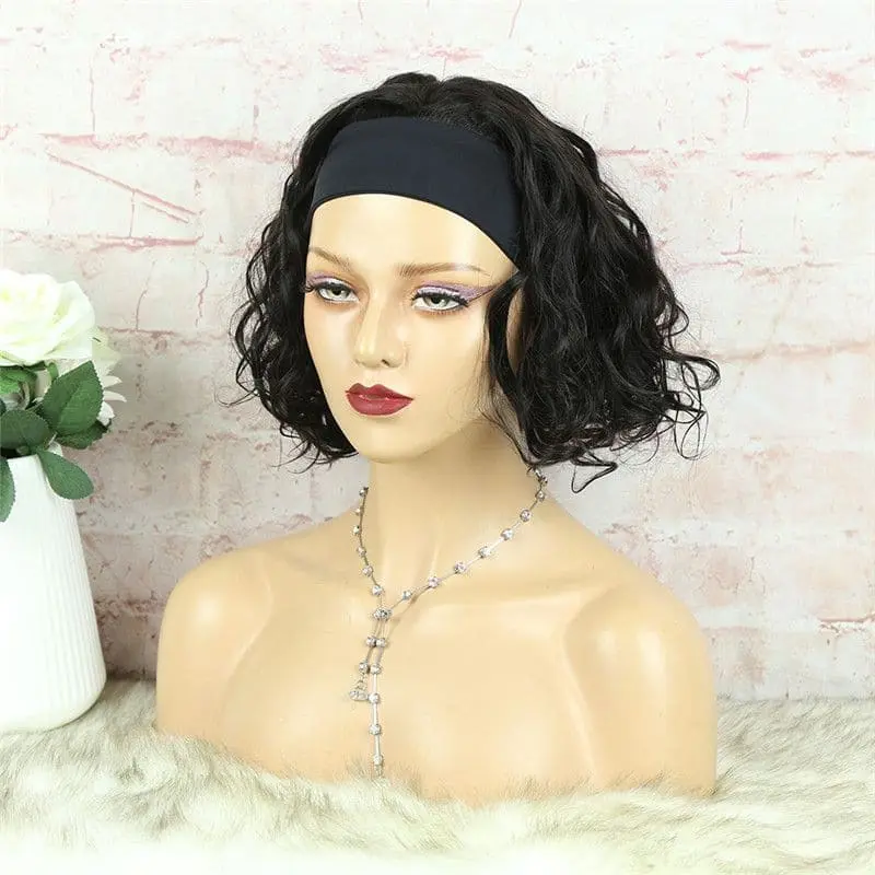 Headband Wig BOB Body Wave Human Hair HBWBO-1 - Image 3