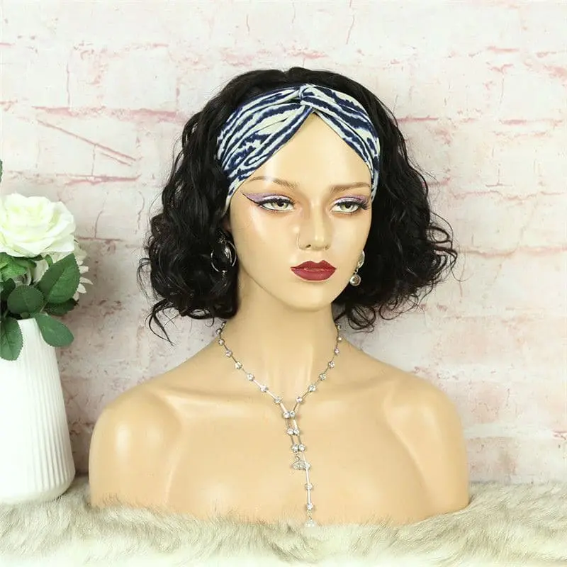 Headband Wig BOB Body Wave Human Hair HBWBO-1 - Image 8