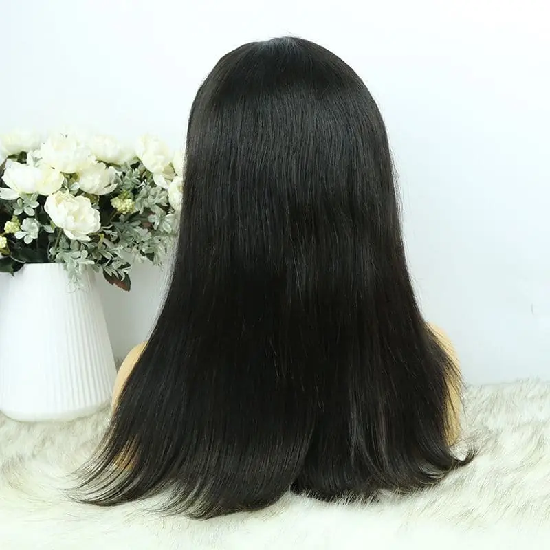 Headband Wig Silky Straight Human Hair HBWT-1 - Image 6