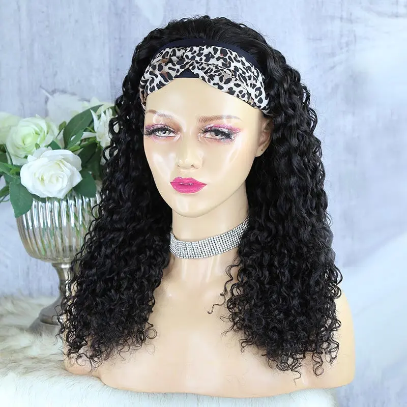 Headband Wig Water Wave Human Hair HBWF-1 - Image 13