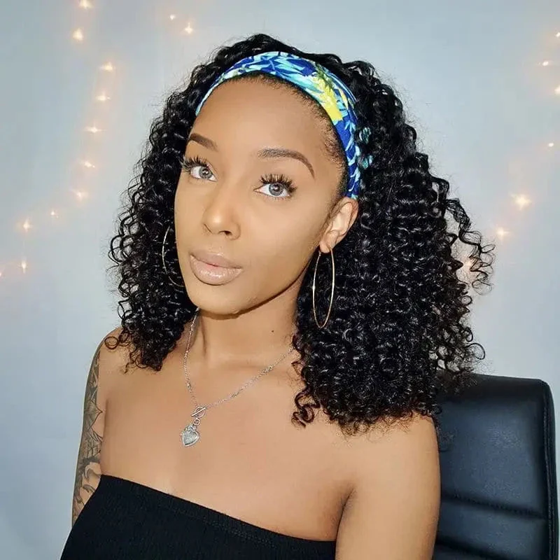 Headband Wig Water Wave Human Hair HBWF-1 - Image 5