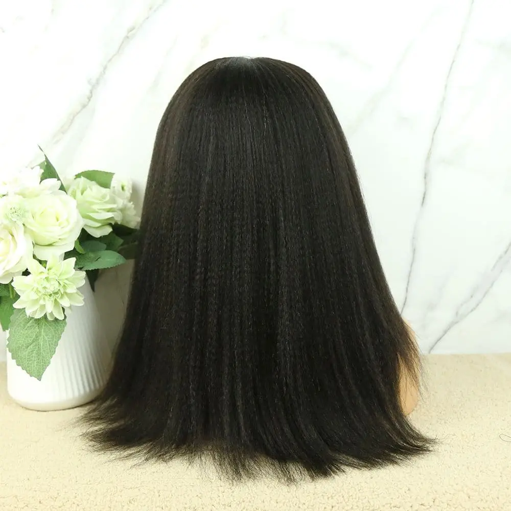 Headband Wig Yaki Straight Human Hair HBWS-1 - Image 9