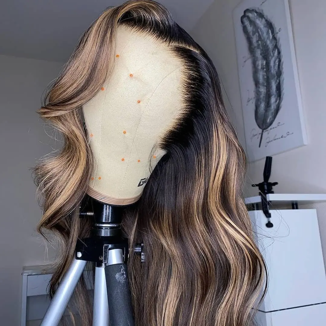 Highlight #4/27 Colored Body Wave Lace Front Wig BWLC - Image 3
