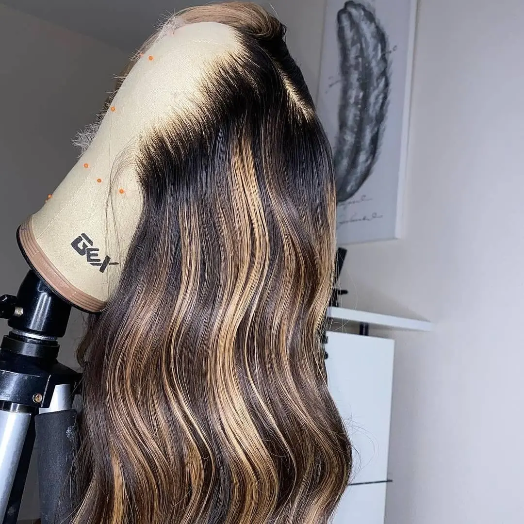 Highlight #4/27 Colored Body Wave Lace Front Wig BWLC - Image 4
