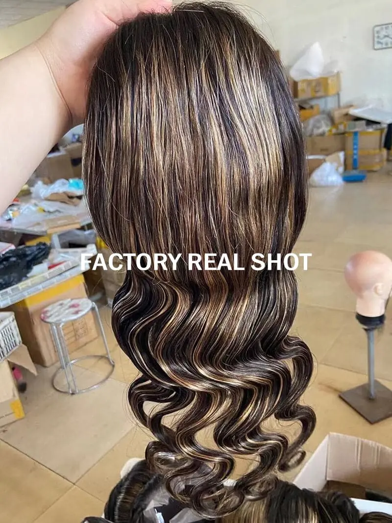 Highlight #4/27 Colored Body Wave Lace Front Wig BWLC - Image 5