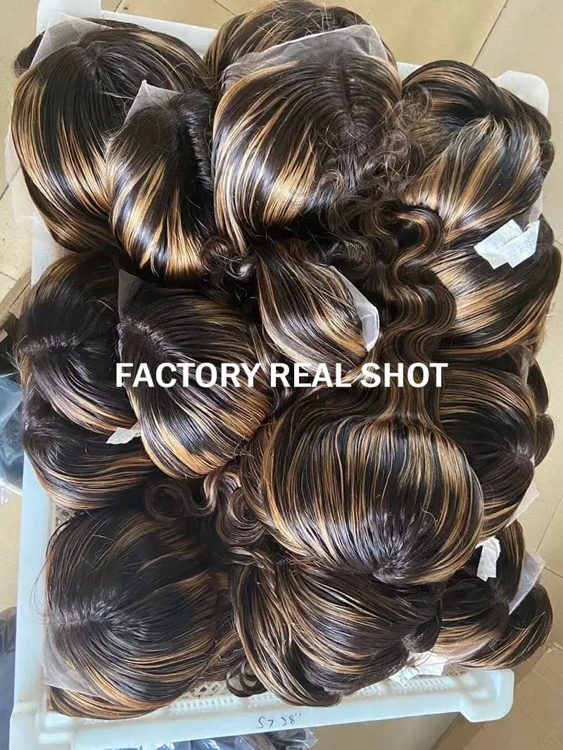 Highlight #4/27 Colored Body Wave Lace Front Wig BWLC - Image 9