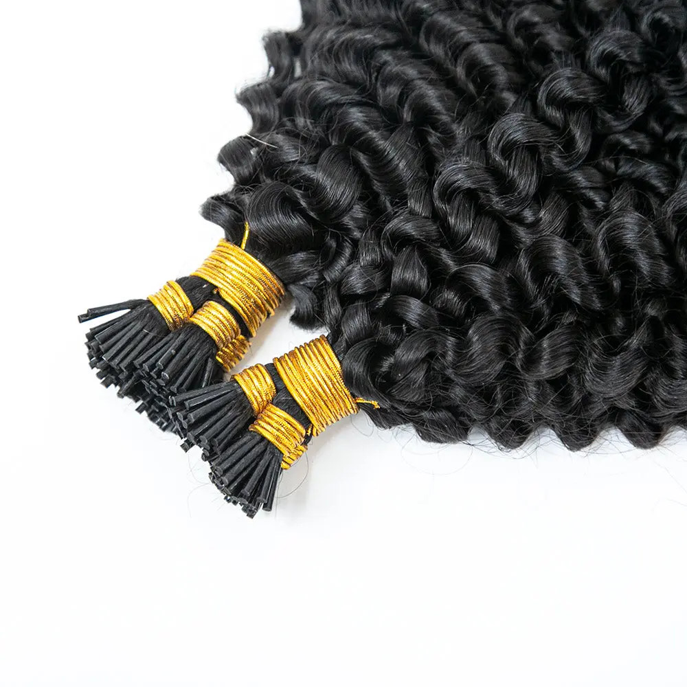 I TIP HAIR EXTENSION Deep Curly Human Hair - Image 12