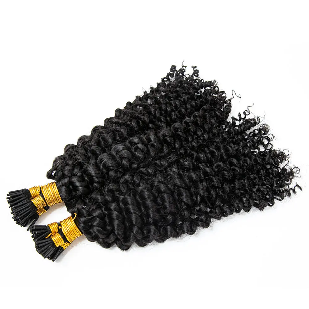 I TIP HAIR EXTENSION Deep Curly Human Hair - Image 7