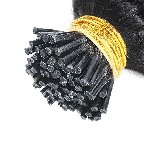 I TIP HAIR EXTENSION Kinky Curly Human Hair - Image 2