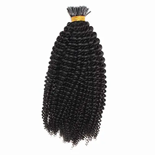 I TIP HAIR EXTENSION Kinky Curly Human Hair - Image 5