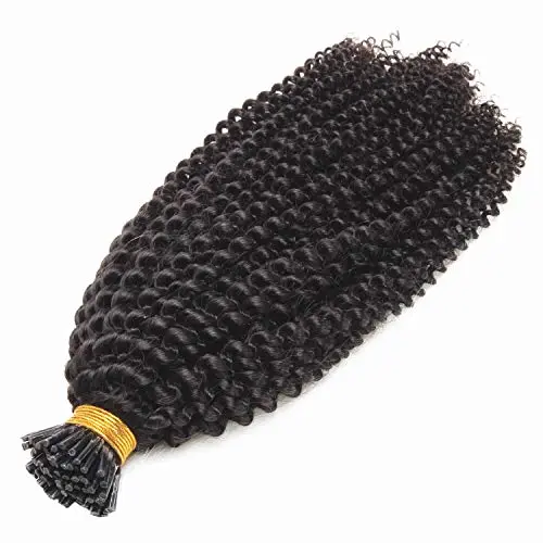 I TIP HAIR EXTENSION Kinky Curly Human Hair - Image 6