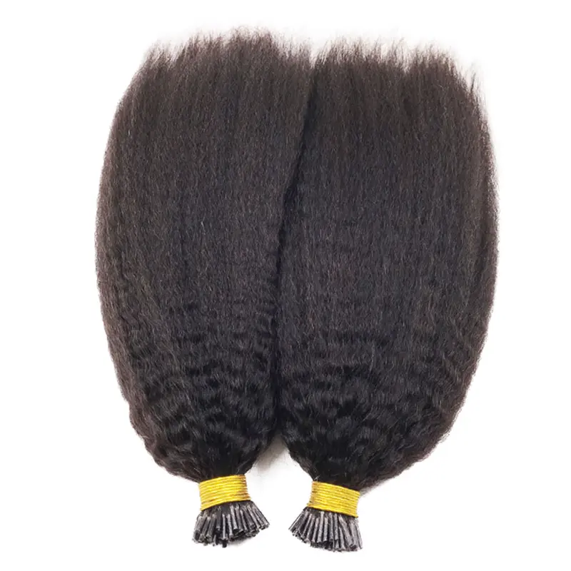 I TIP HAIR EXTENSION Kinky Straight Human Hair - Image 3