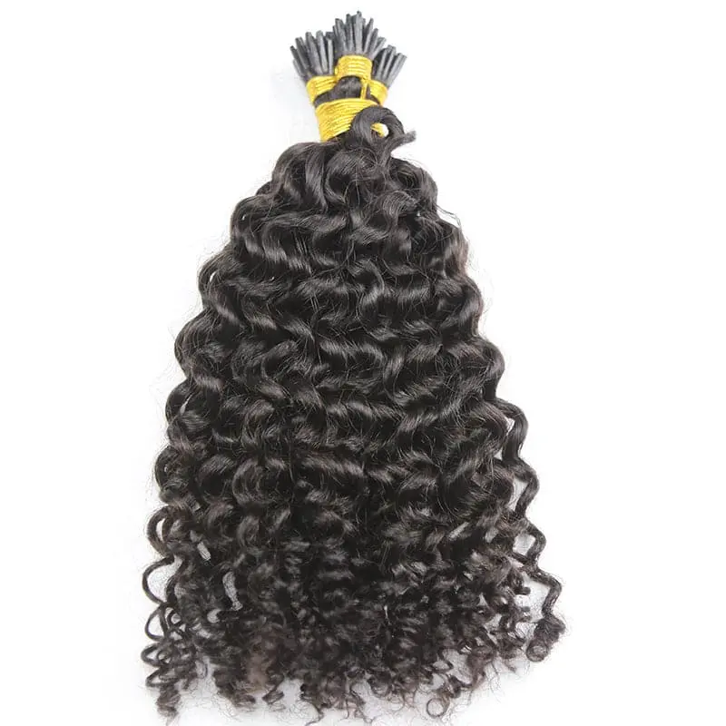 I TIP HAIR EXTENSION Deep Wave Human Hair - Image 2