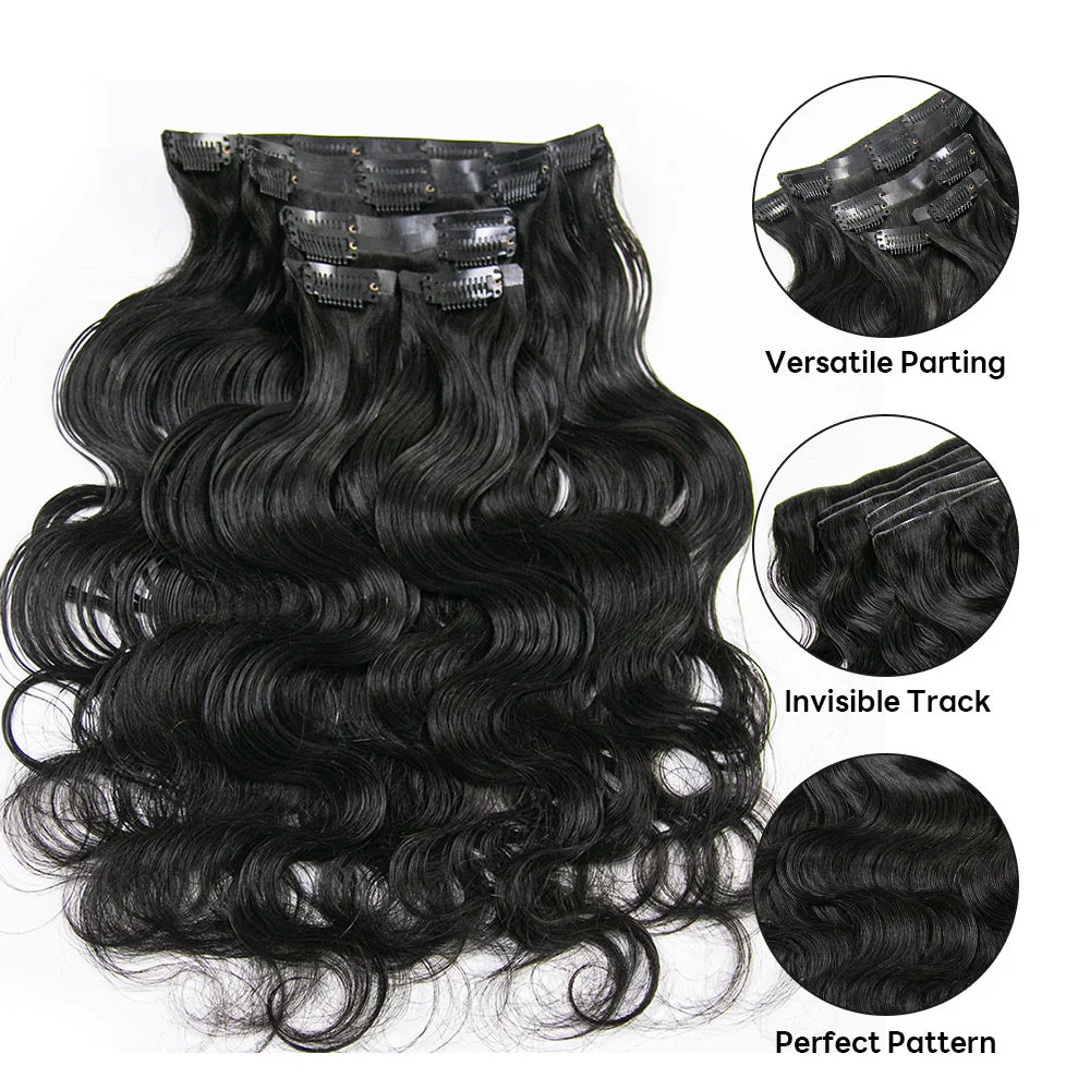 Invisible Body Wave Seamless Clip-Ins - Image 3
