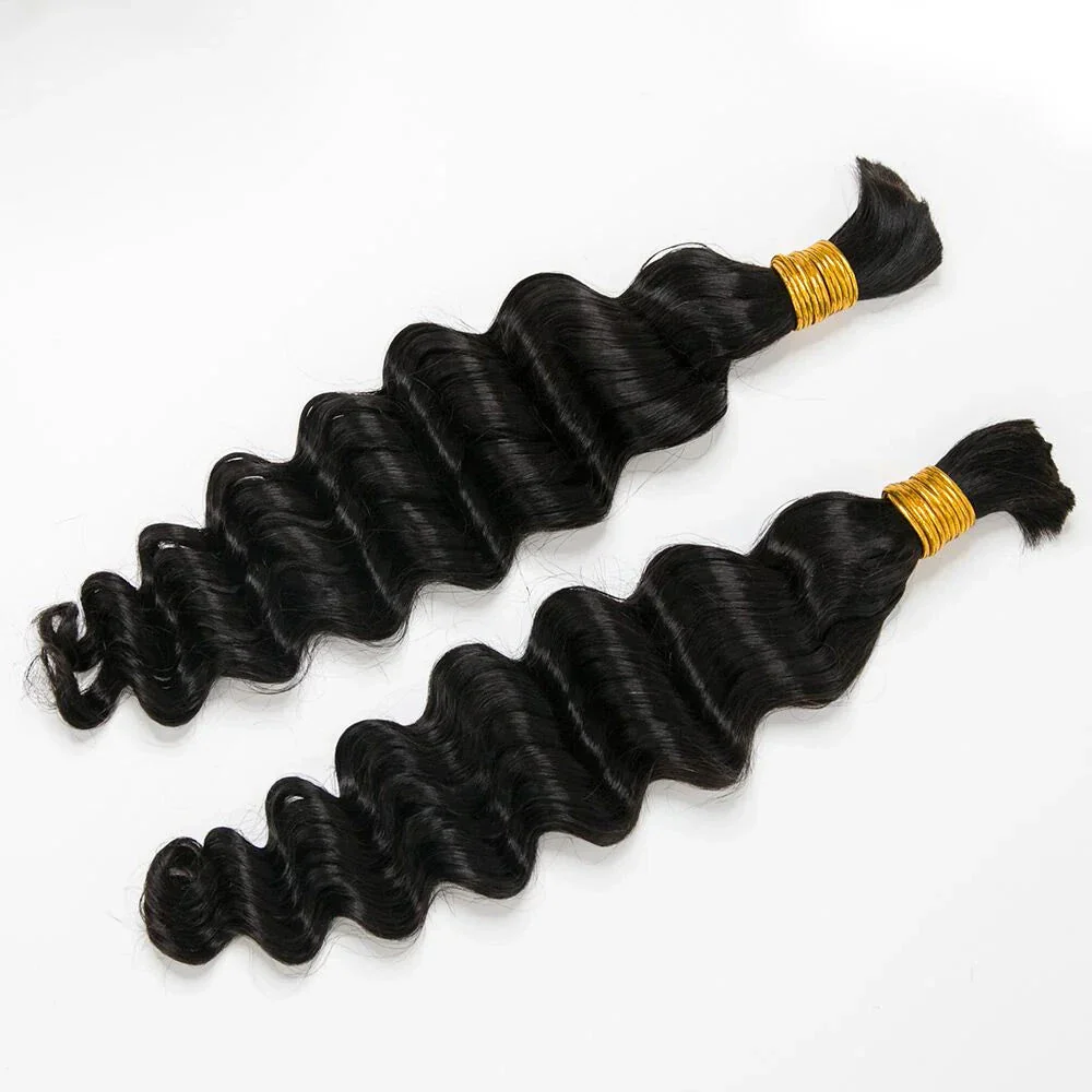 Loose Deep Wave Bulk Human Hair For Braiding - Image 10