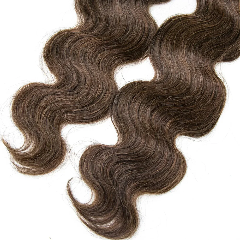 Medium Brown #4 Human Braiding Hair Body Wave - Image 6