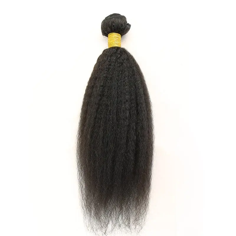 Microlink Beads Weft Kinky Straight Human Hair Extensions - Image 2