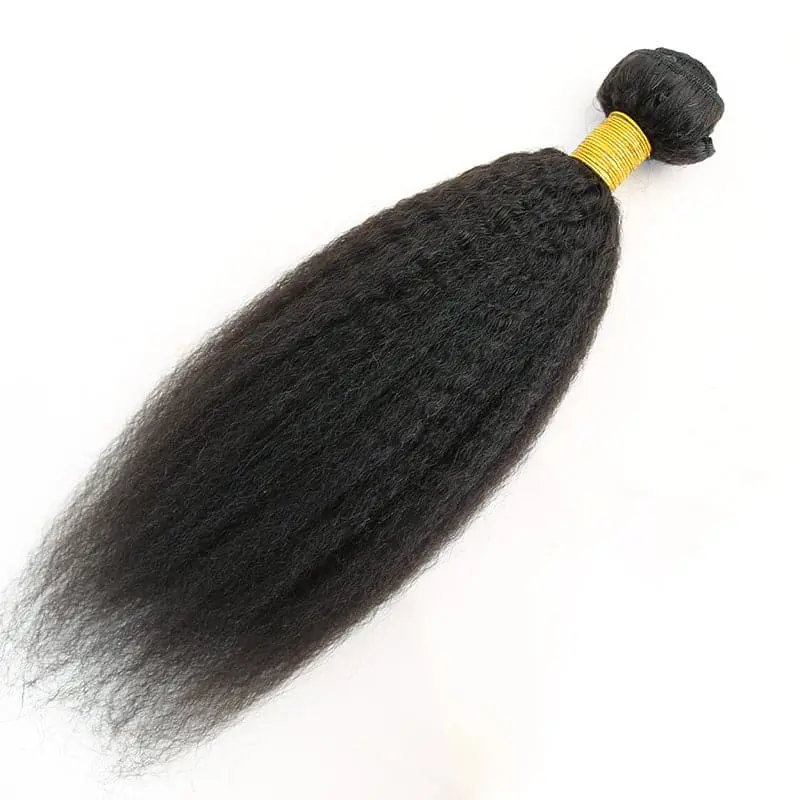 Microlink Beads Weft Kinky Straight Human Hair Extensions - Image 3