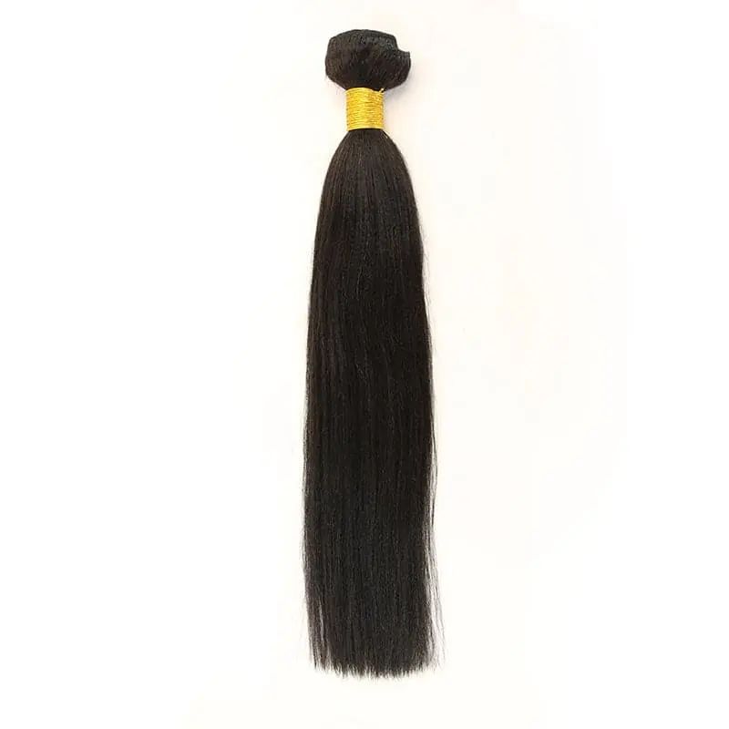 Microlink Beads Weft Yaki Straight Human Hair Extensions - Image 7